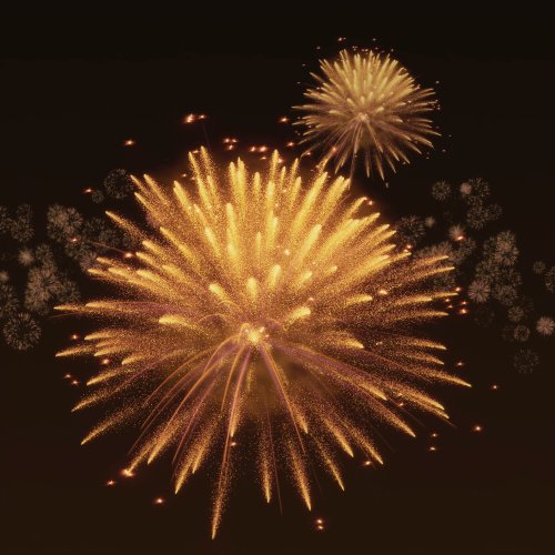 Golden Fireworks Display - Related StockWalls wallpaper