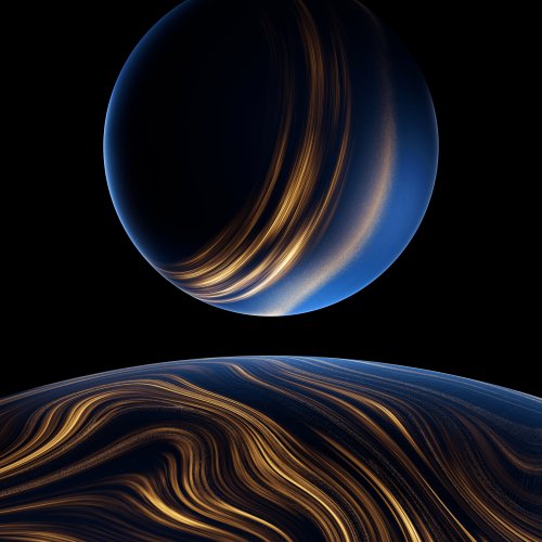 Golden Planet Huawei MateBook Wallpaper - Related StockWalls wallpaper