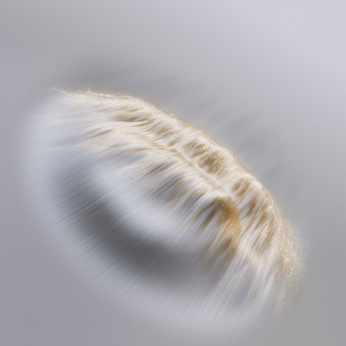Golden Swirl Abstract