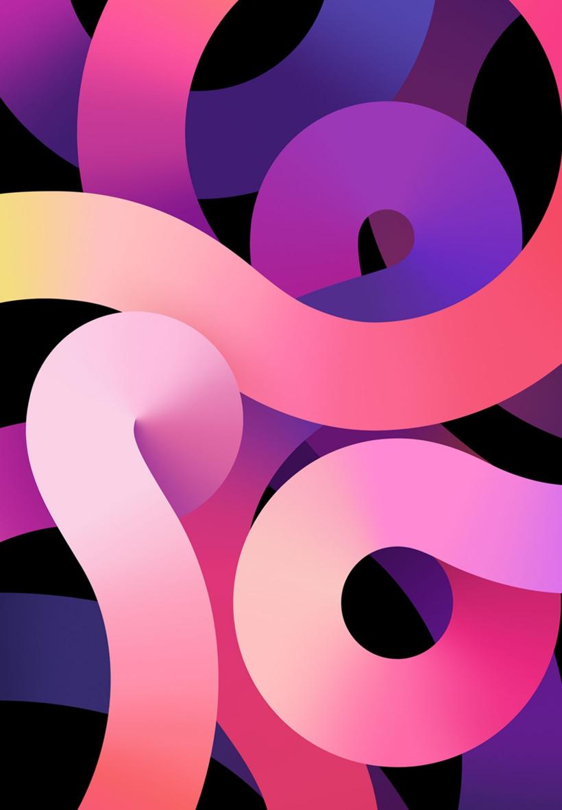 Gradient Swirls Wallpaper