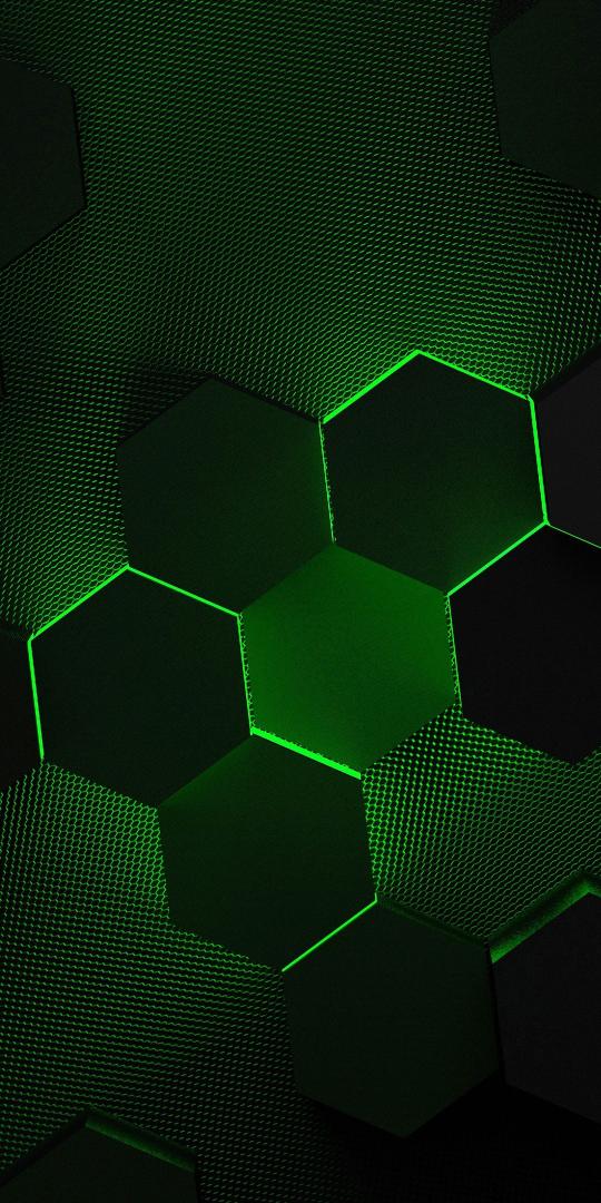 Green Hexagonal Grid - Related OpersCraft wallpaper