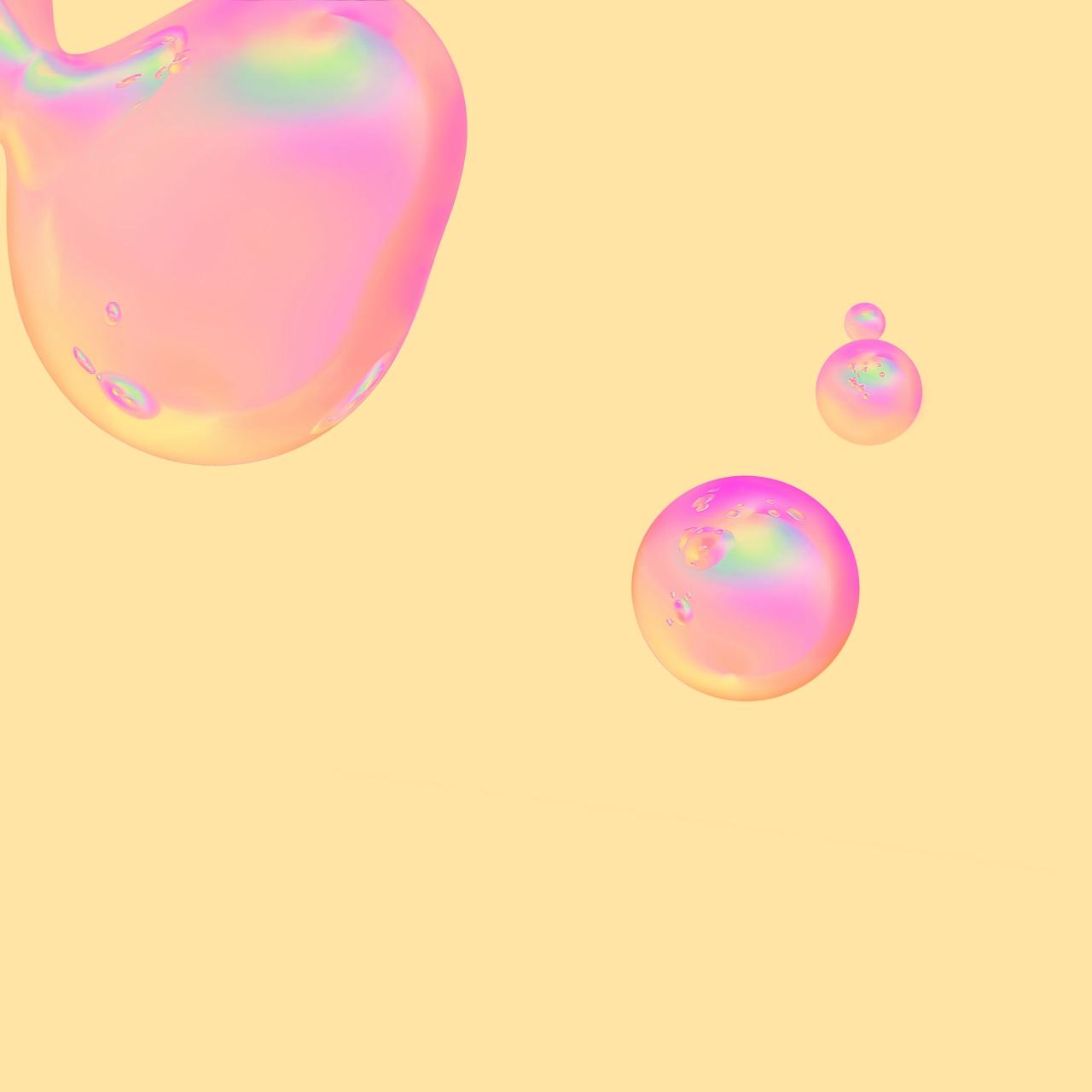 Iridescent Bubble Forms - samsung Wallpaper