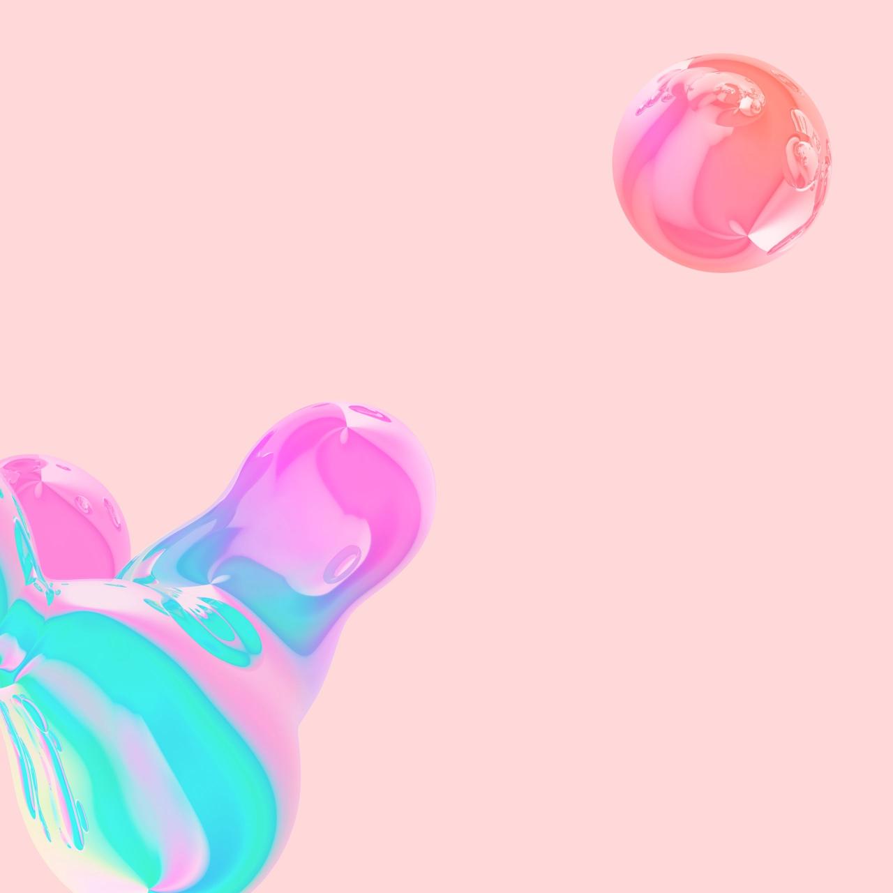 Iridescent Fluid Shapes - Related StockWalls wallpaper