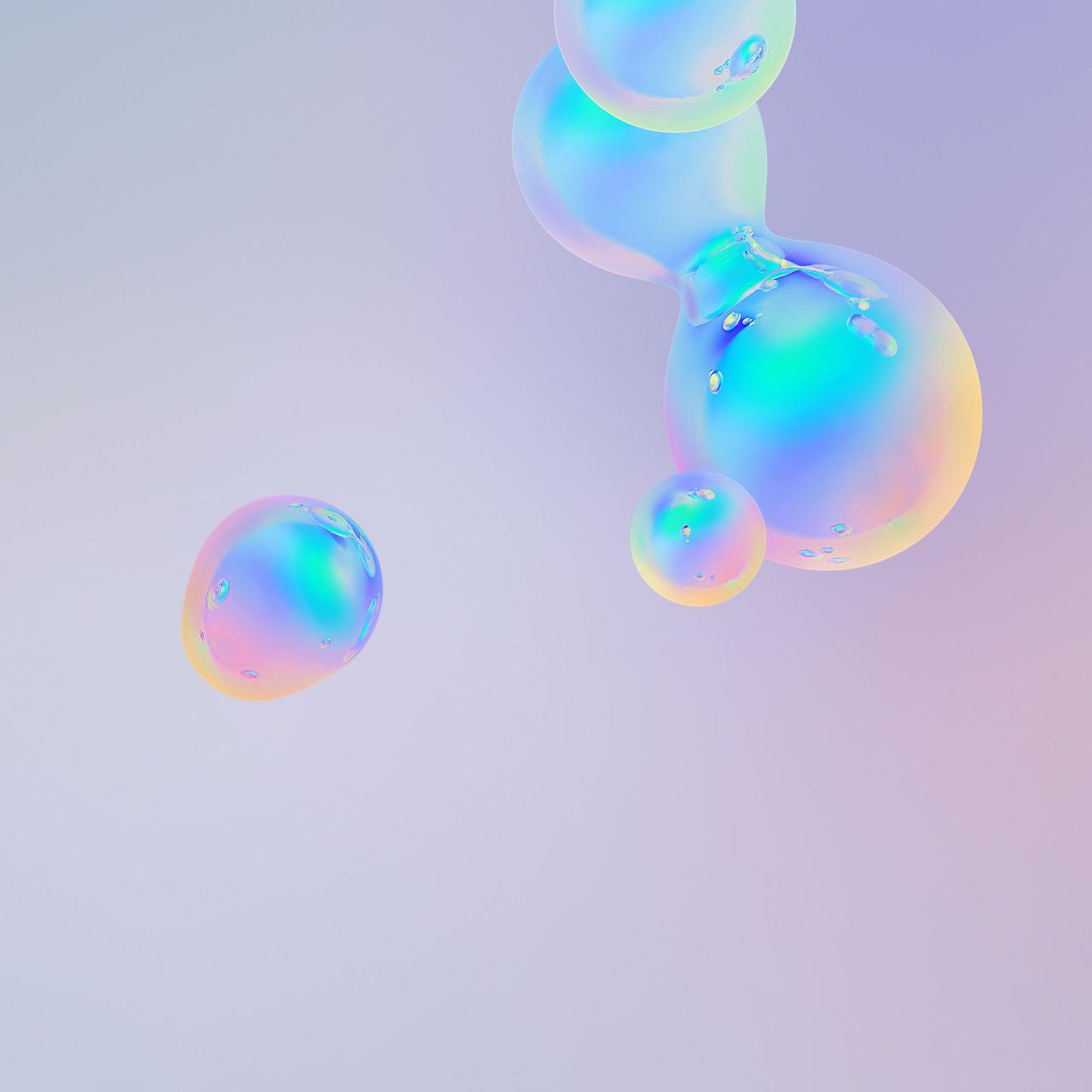 Iridescent Liquid Bubbles - Related StockWalls wallpaper