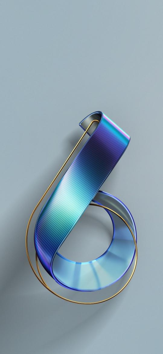 Iridescent Ribbon Sculpture - asus Wallpaper