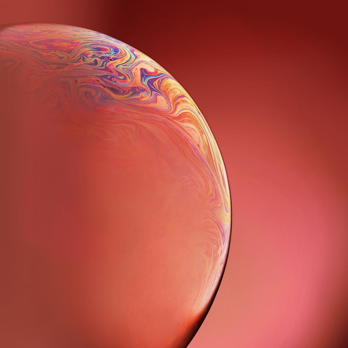 Iridescent Soap Bubble - apple Wallpaper