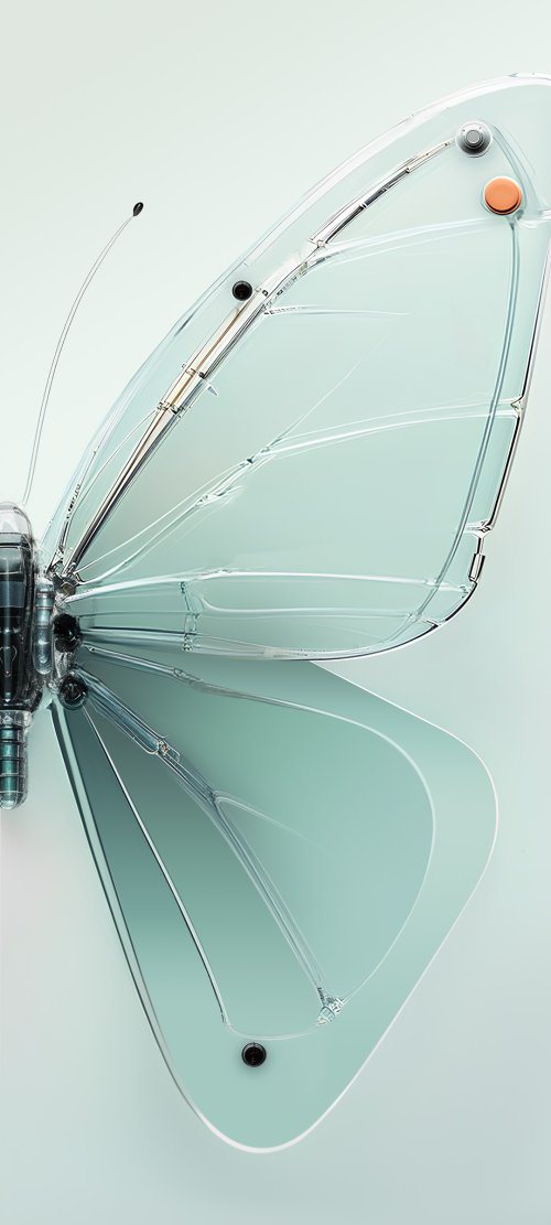 Mechanical Butterfly Wing Detail