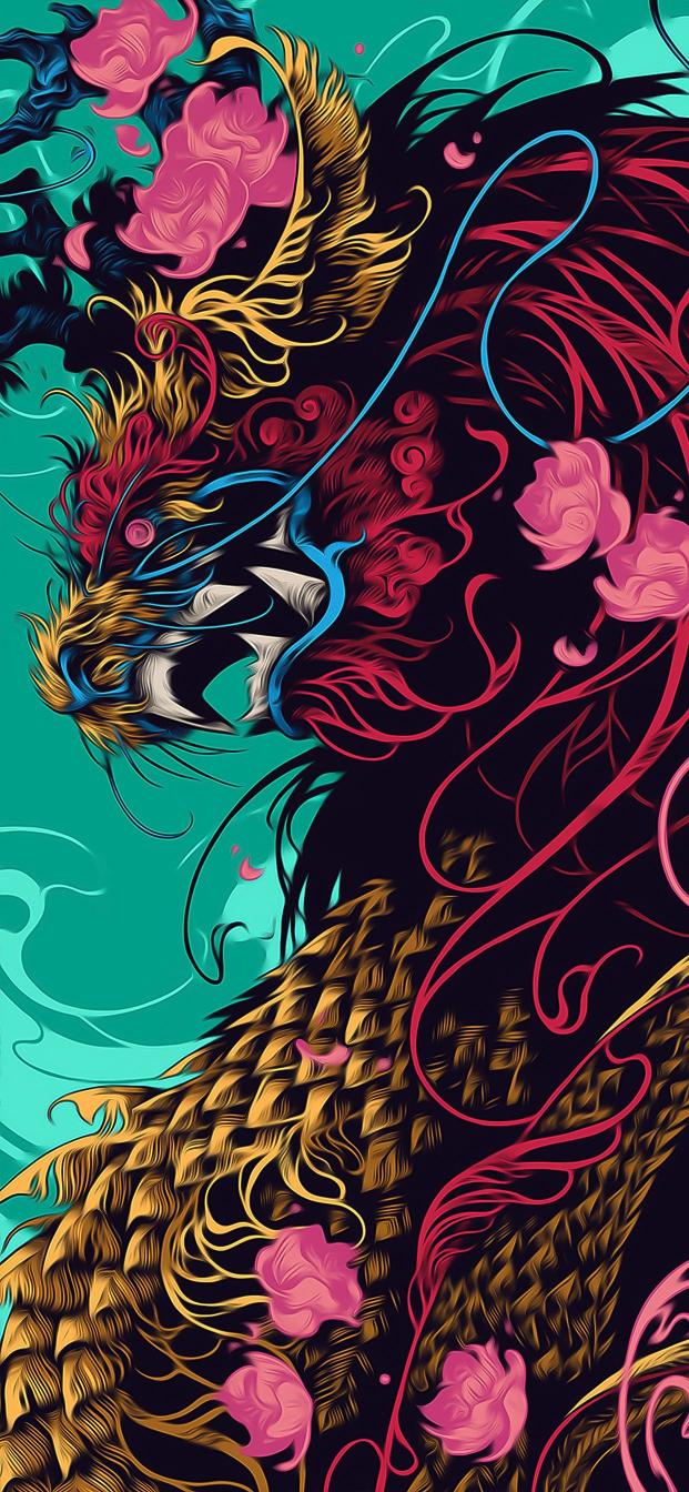 Mythical Beast Floral - Related StockWalls wallpaper