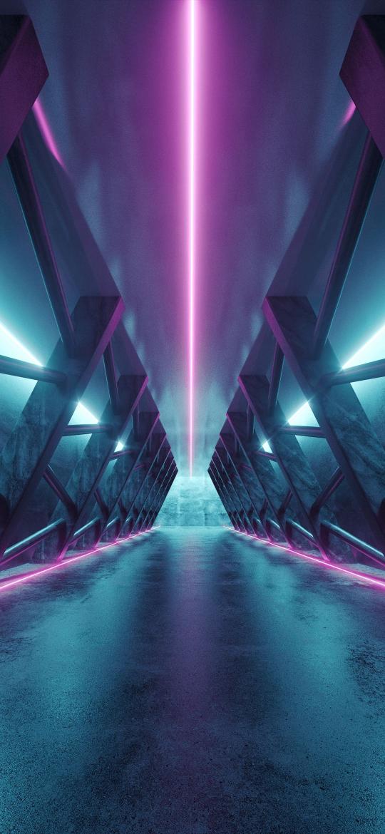 Neon Future Tunnel - Related StockWalls wallpaper