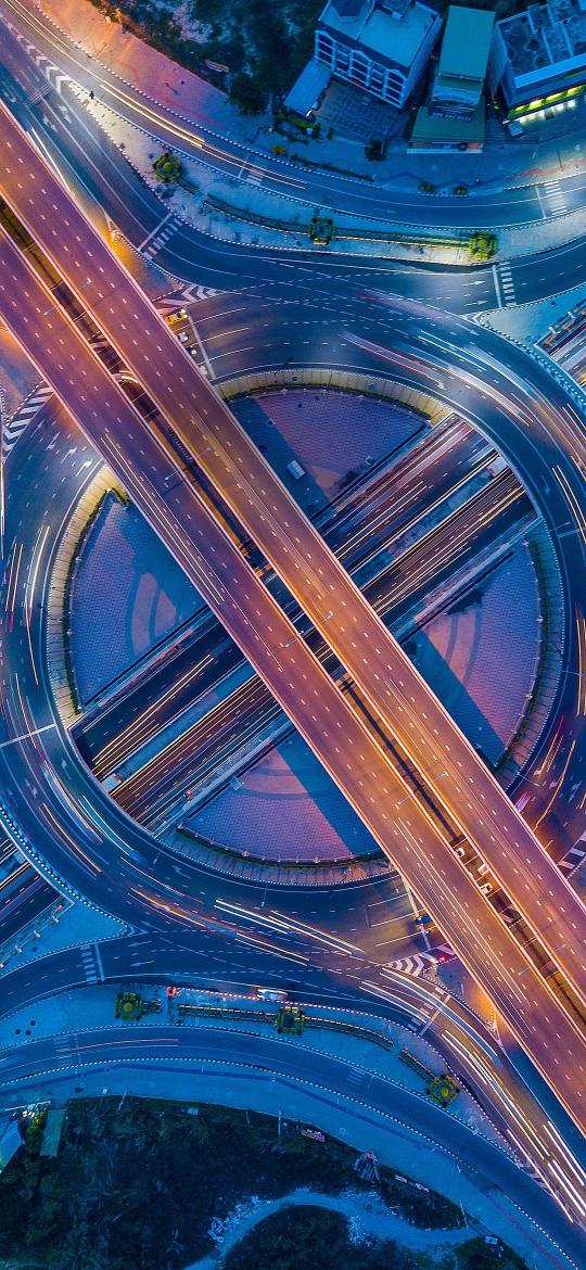 Night Traffic Circle - Related StockWalls wallpaper
