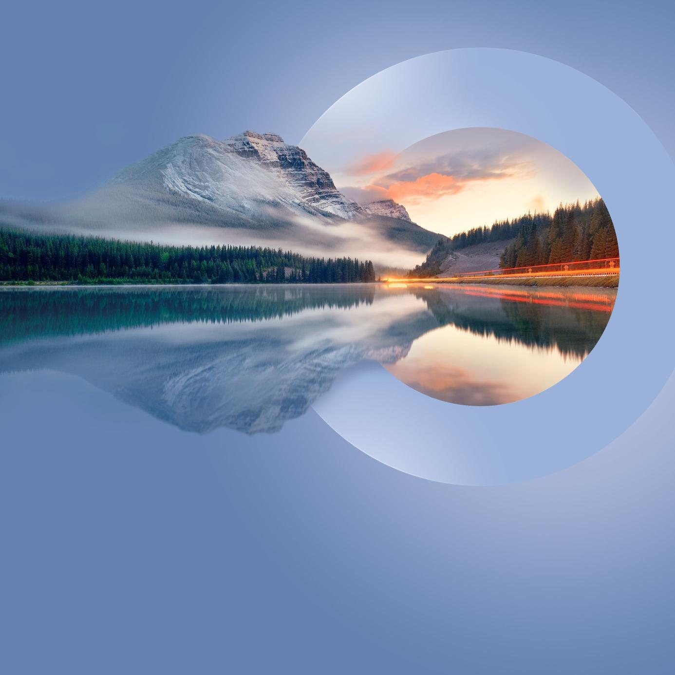 Serene Mountain Lake Reflection - Related OpersCraft wallpaper