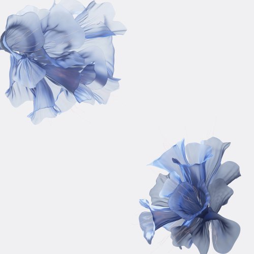 Sheer Blue Floral Huawei Wallpaper - Related OpersCraft wallpaper