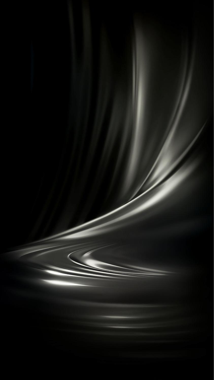 Sleek Black Fabric Flow