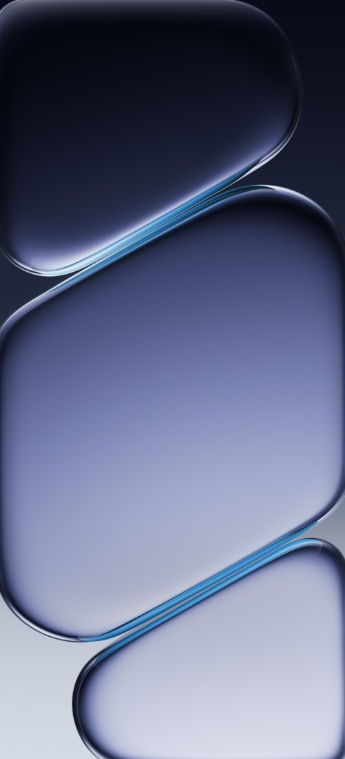 Smooth Blue Gradient Shapes - oneplus Wallpaper