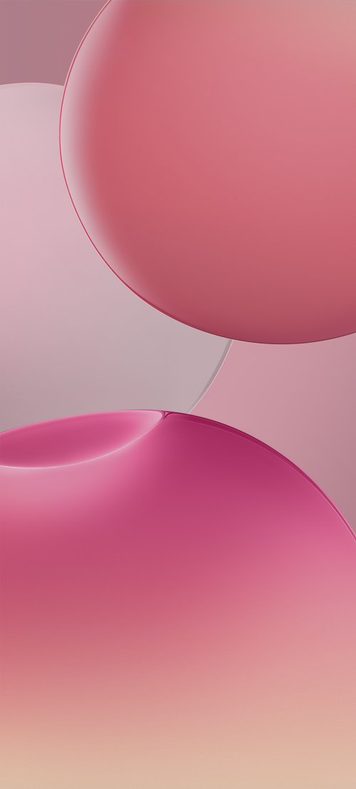 Soft Pink Gradient Curves