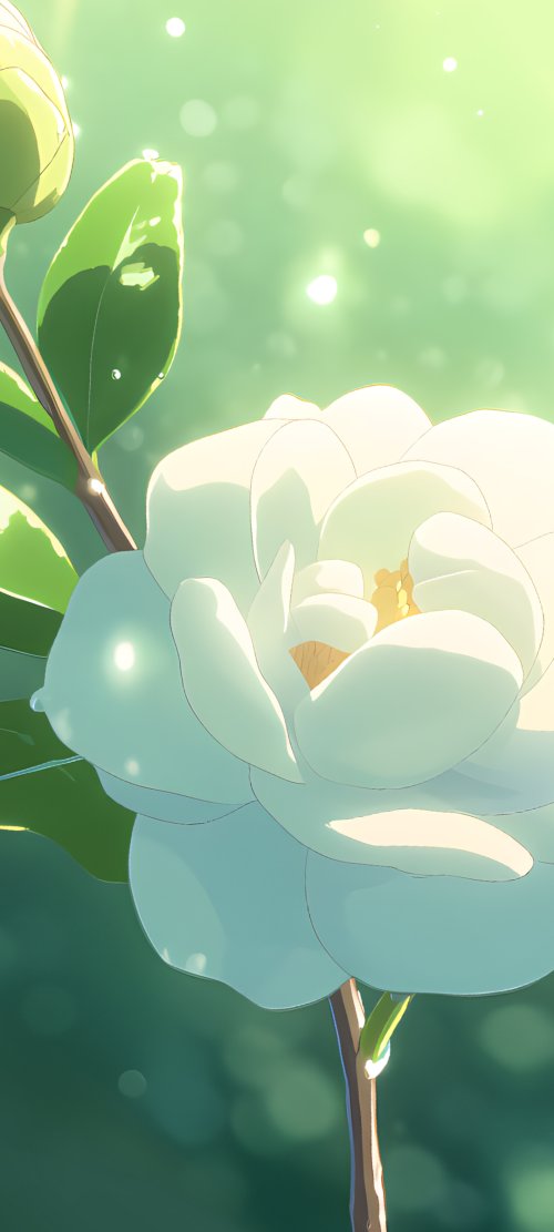 Soft White Flower