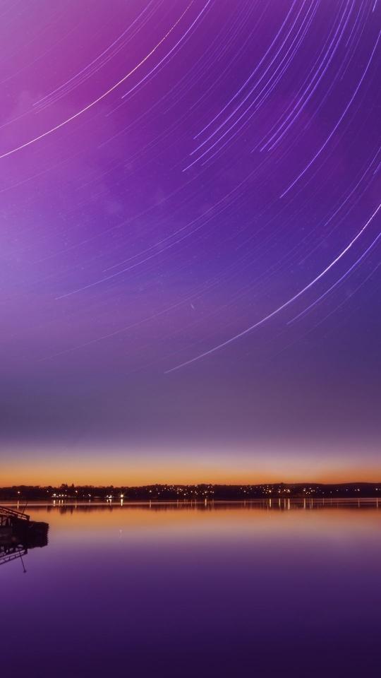 Star Trails Over Water - Related StockWalls wallpaper