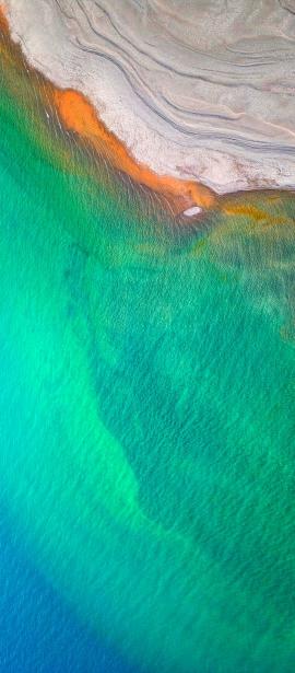Turquoise Coastline Aerial - infinix Wallpaper