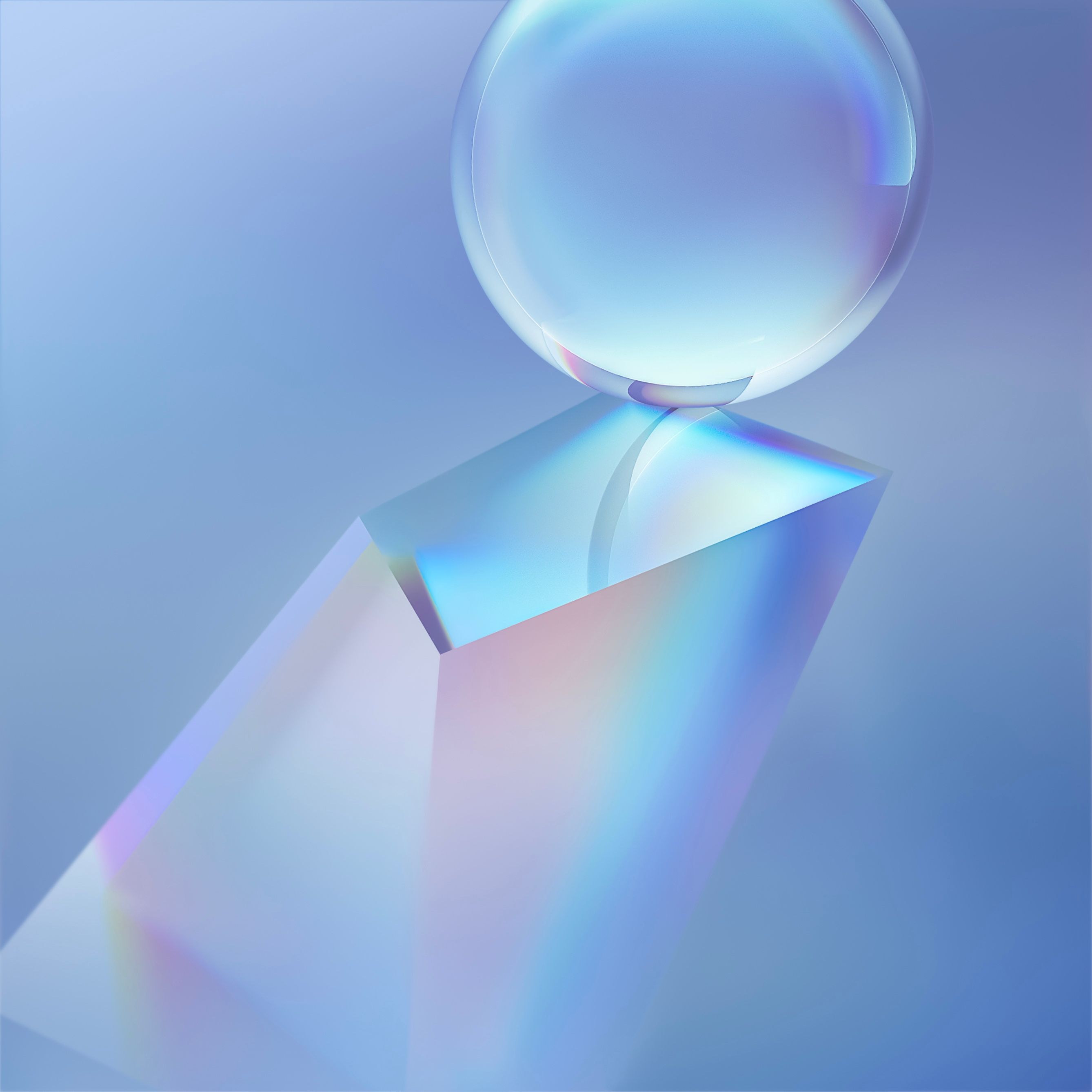 Prismatic Crystal Sphere - huawei wallpaper for StockWalls