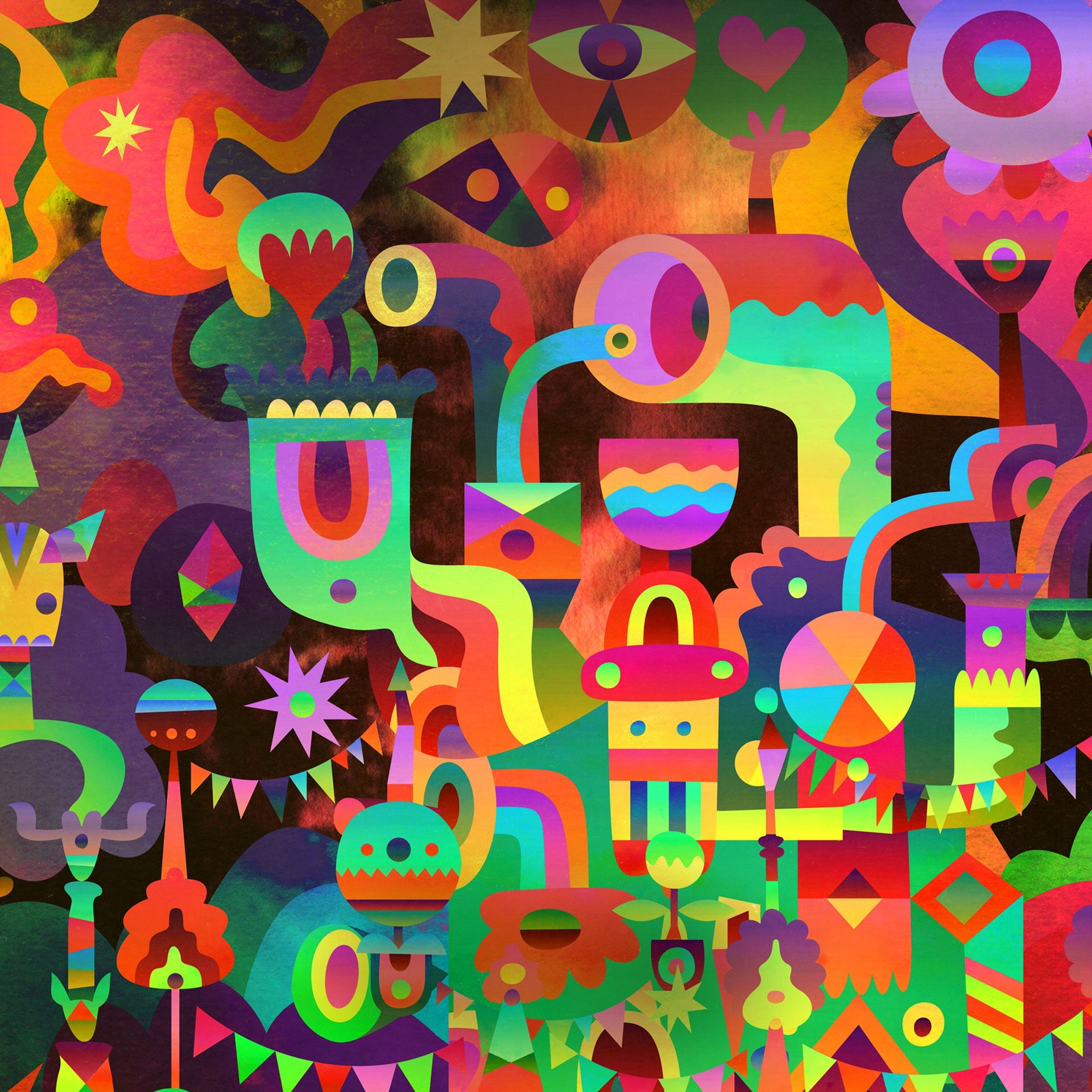 Psychedelic Abstract Landscape - samsung wallpaper for StockWalls
