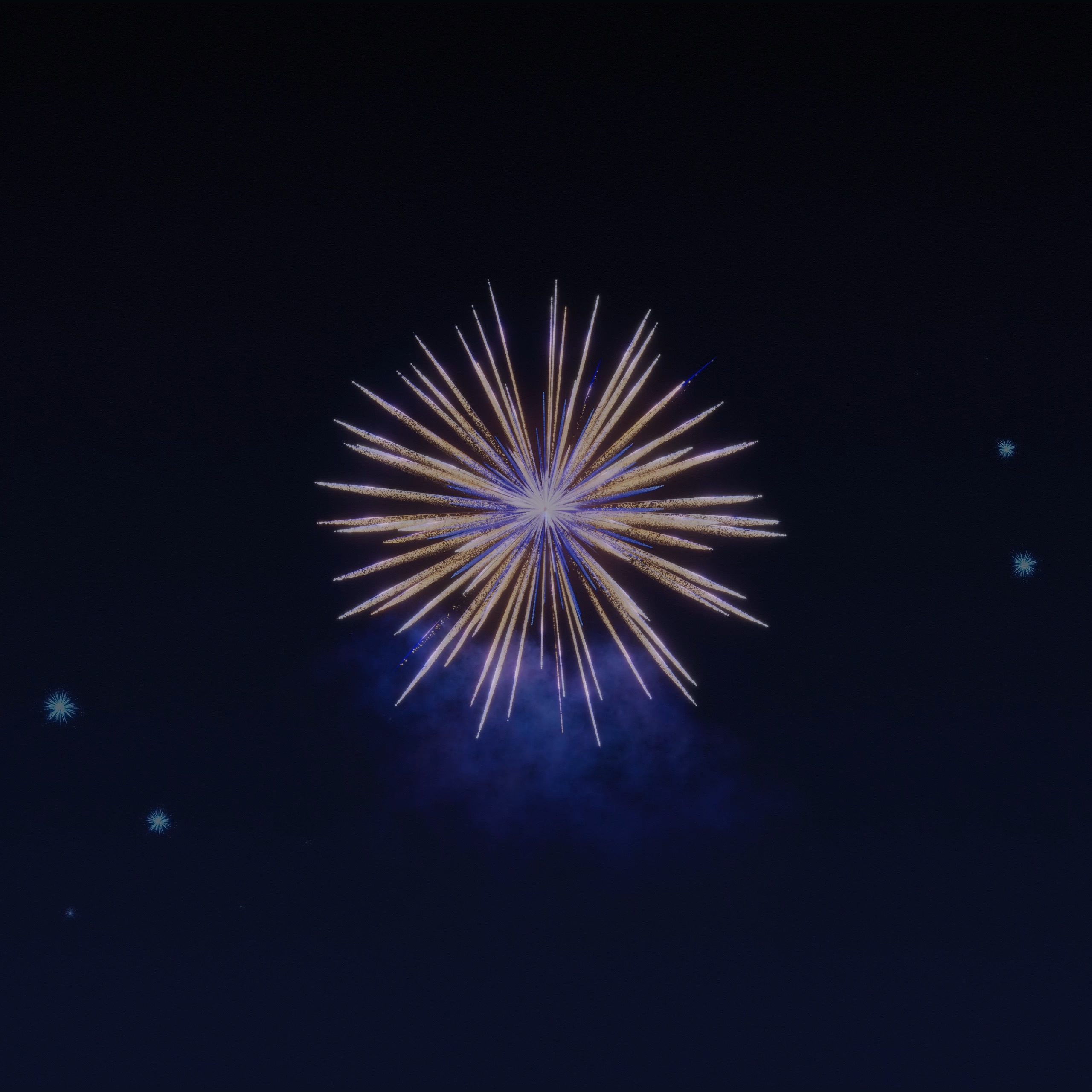 Radiant Firework Display - vivo wallpaper for StockWalls