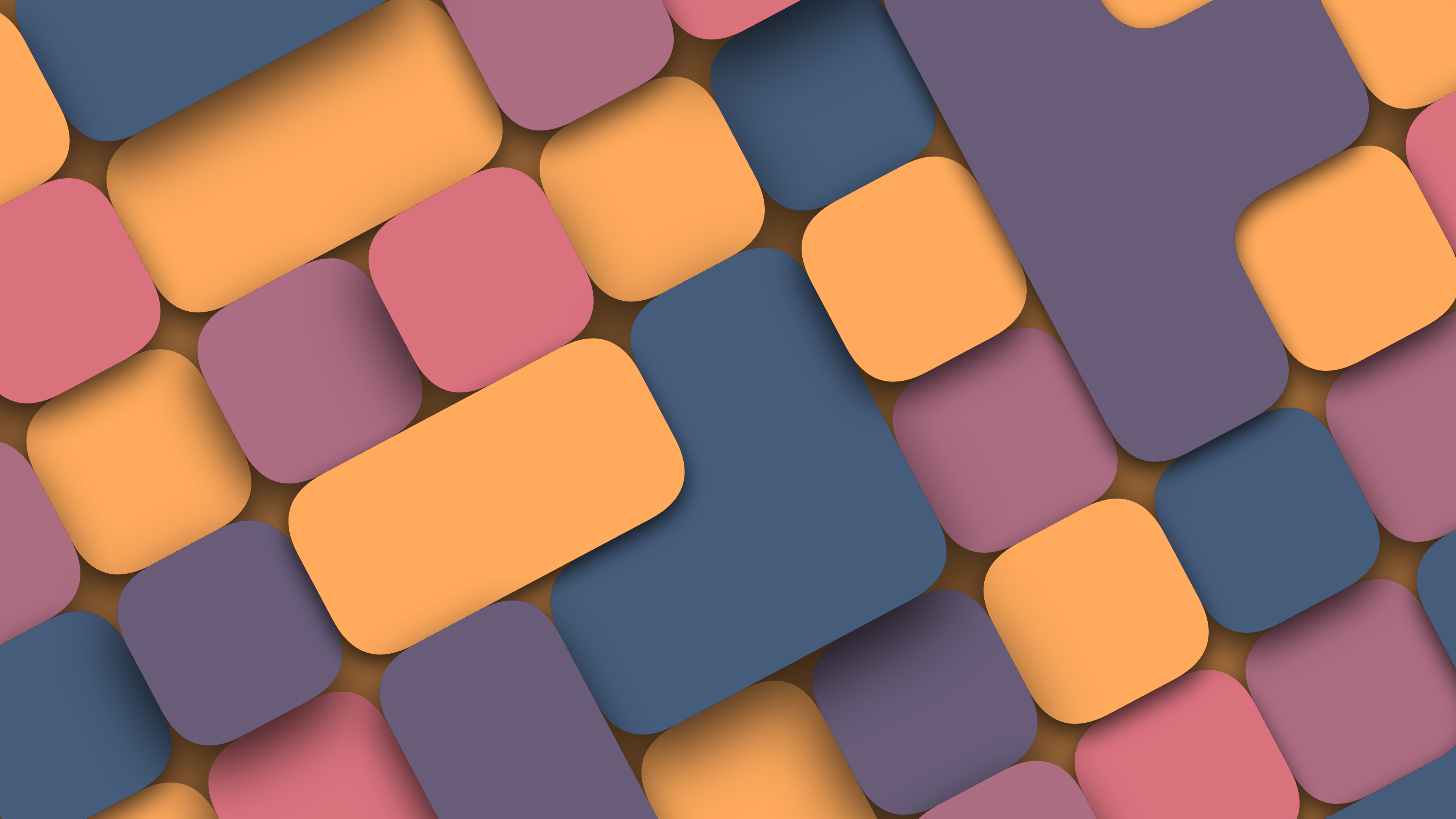 Rounded Geometric Shapes - abstract wallpaper for Tablet