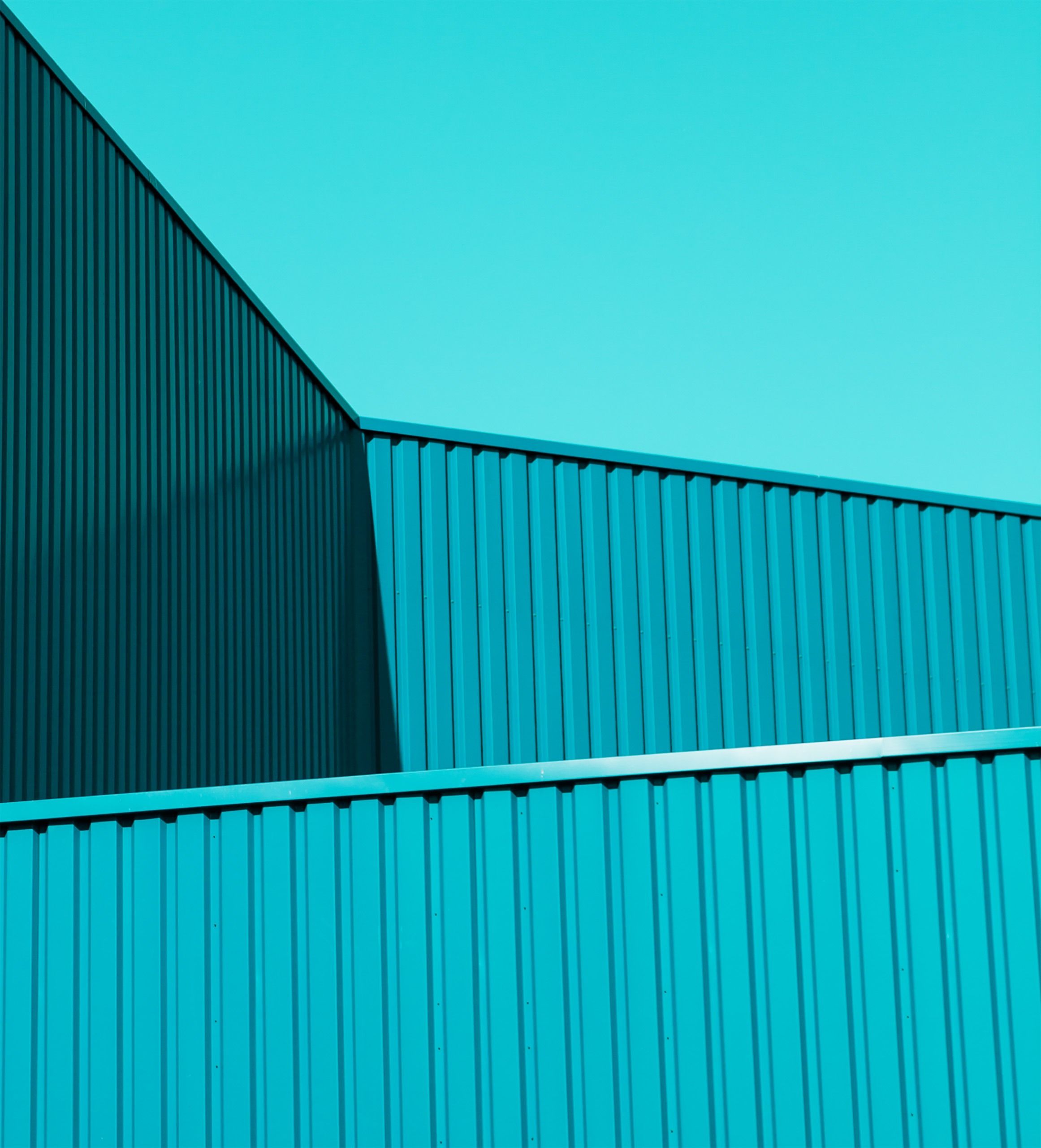 Turquoise Corrugated Geometry - android os wallpaper for StockWalls