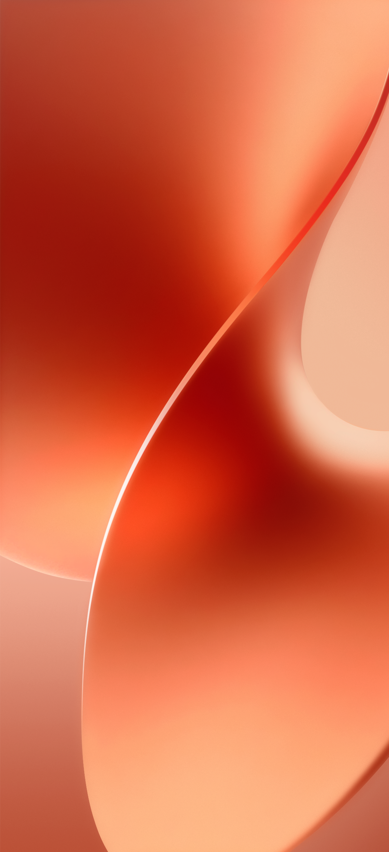 Vibrant Orange Abstract Flow - realme wallpaper for StockWalls