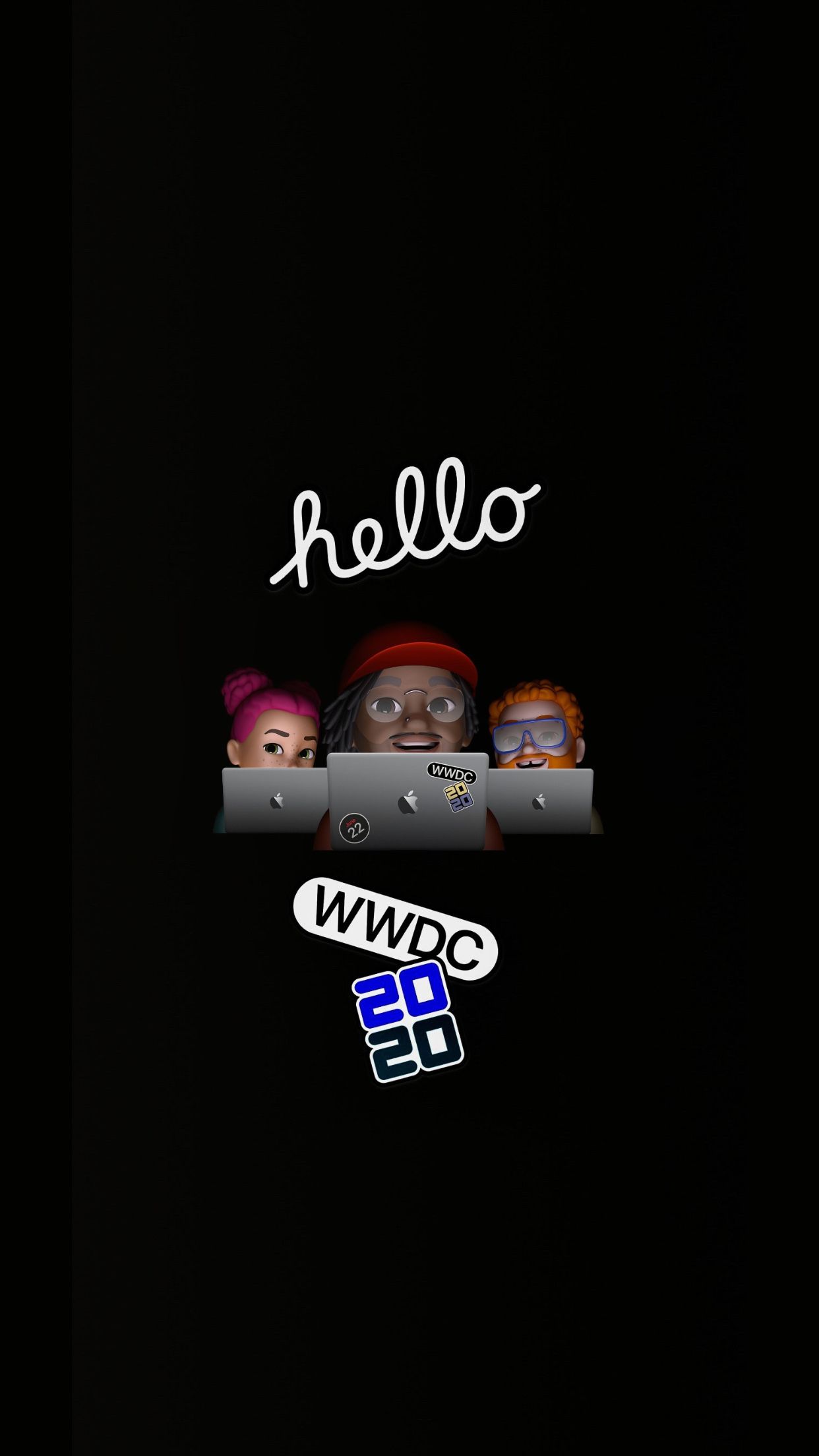 WWDC 2020 "Hello" - apple wallpaper for StockWalls