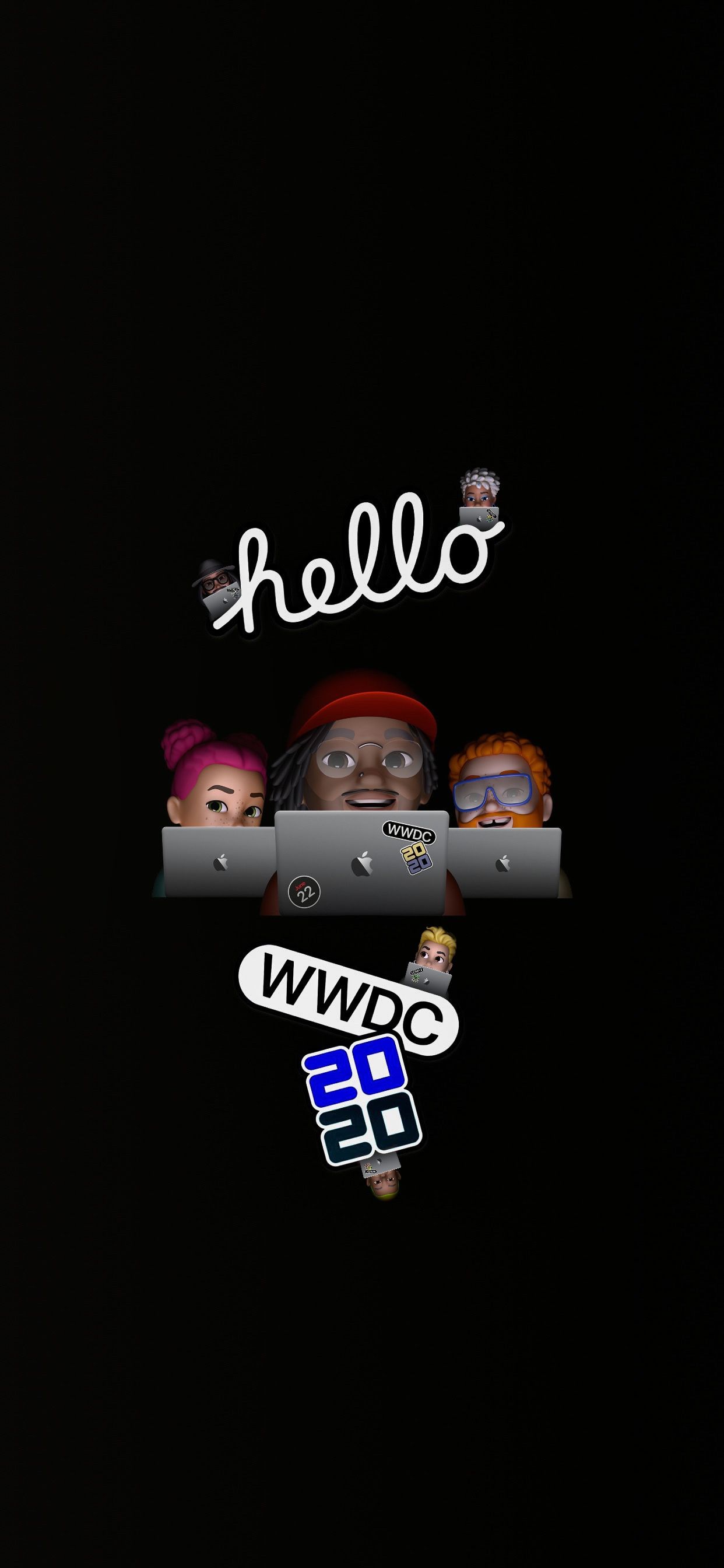 WWDC 2020 Memoji Crew - apple wallpaper for StockWalls
