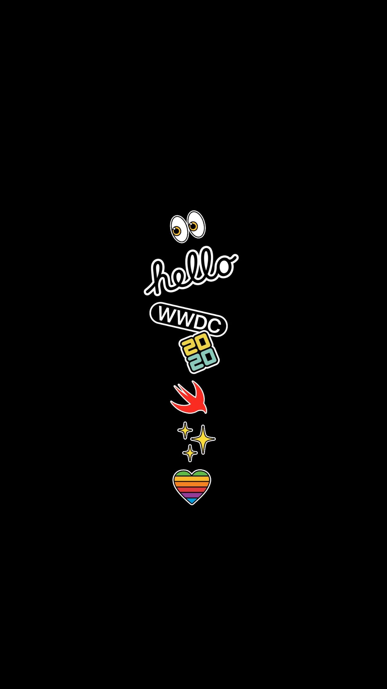 WWDC 2020 Sticker Pack - apple wallpaper for StockWalls