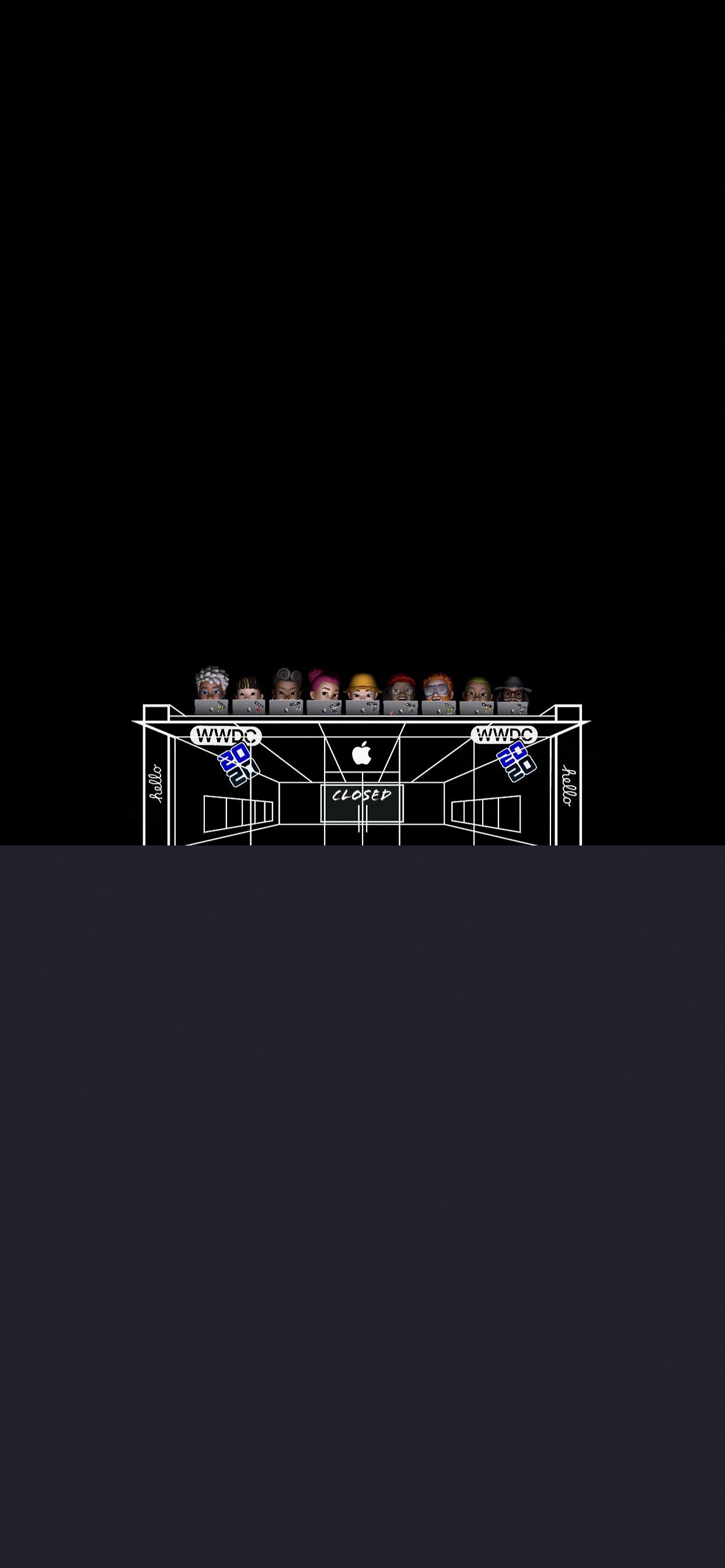 WWDC Characters on Stage - apple wallpaper for StockWalls