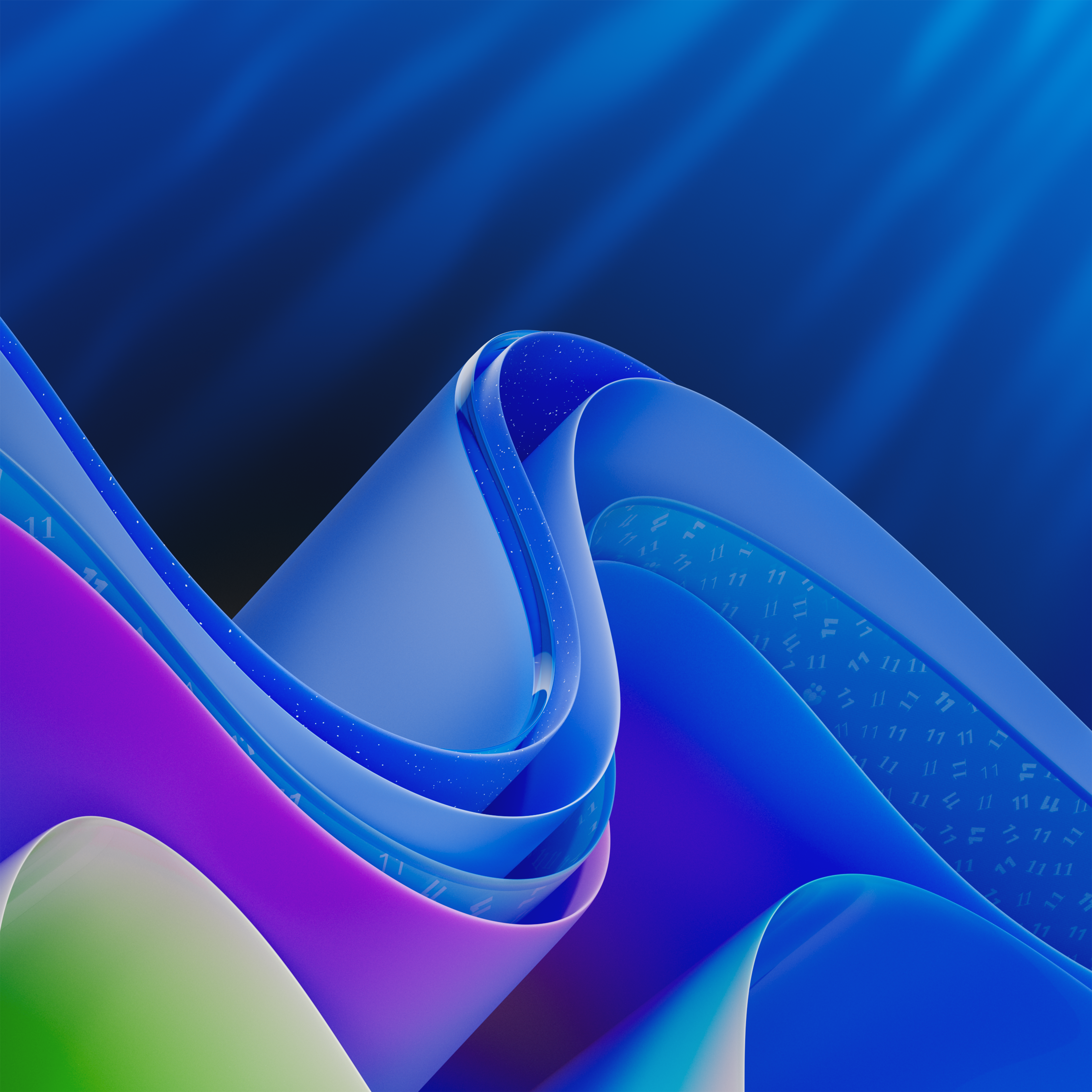 Windows 11 Blue Waves - microsoft wallpaper for Tablet