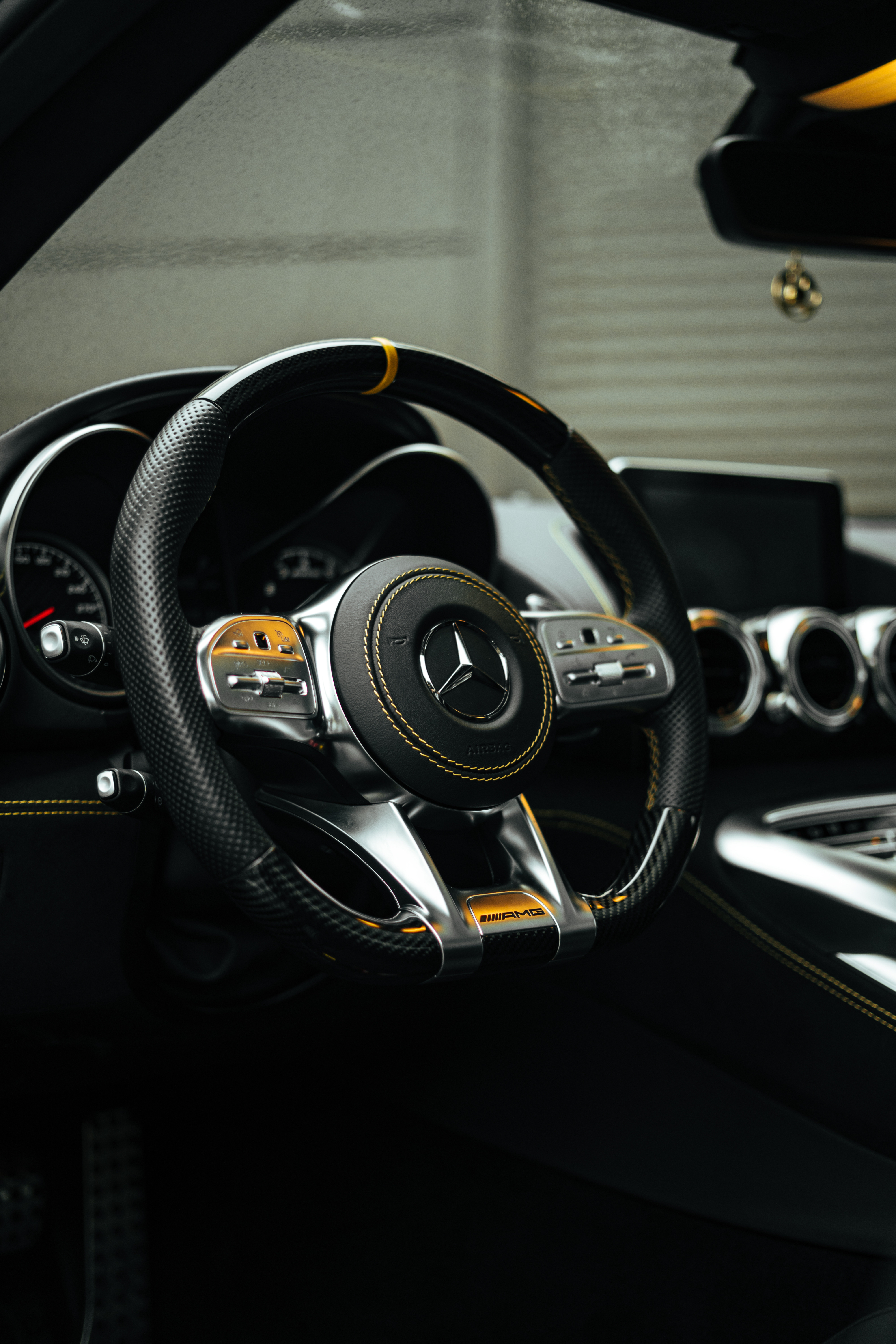 Mercedes AMG Steering Wheel - random wallpaper for Tablet