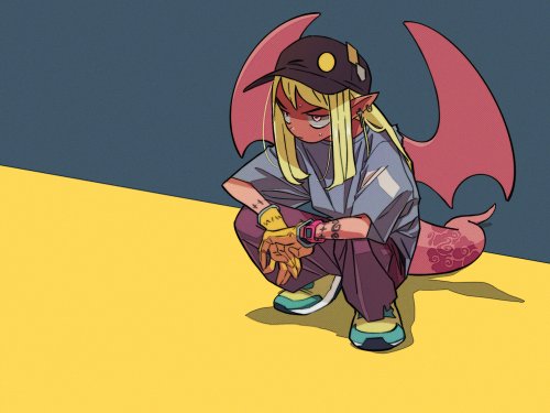 Streetwear Demon Character Art