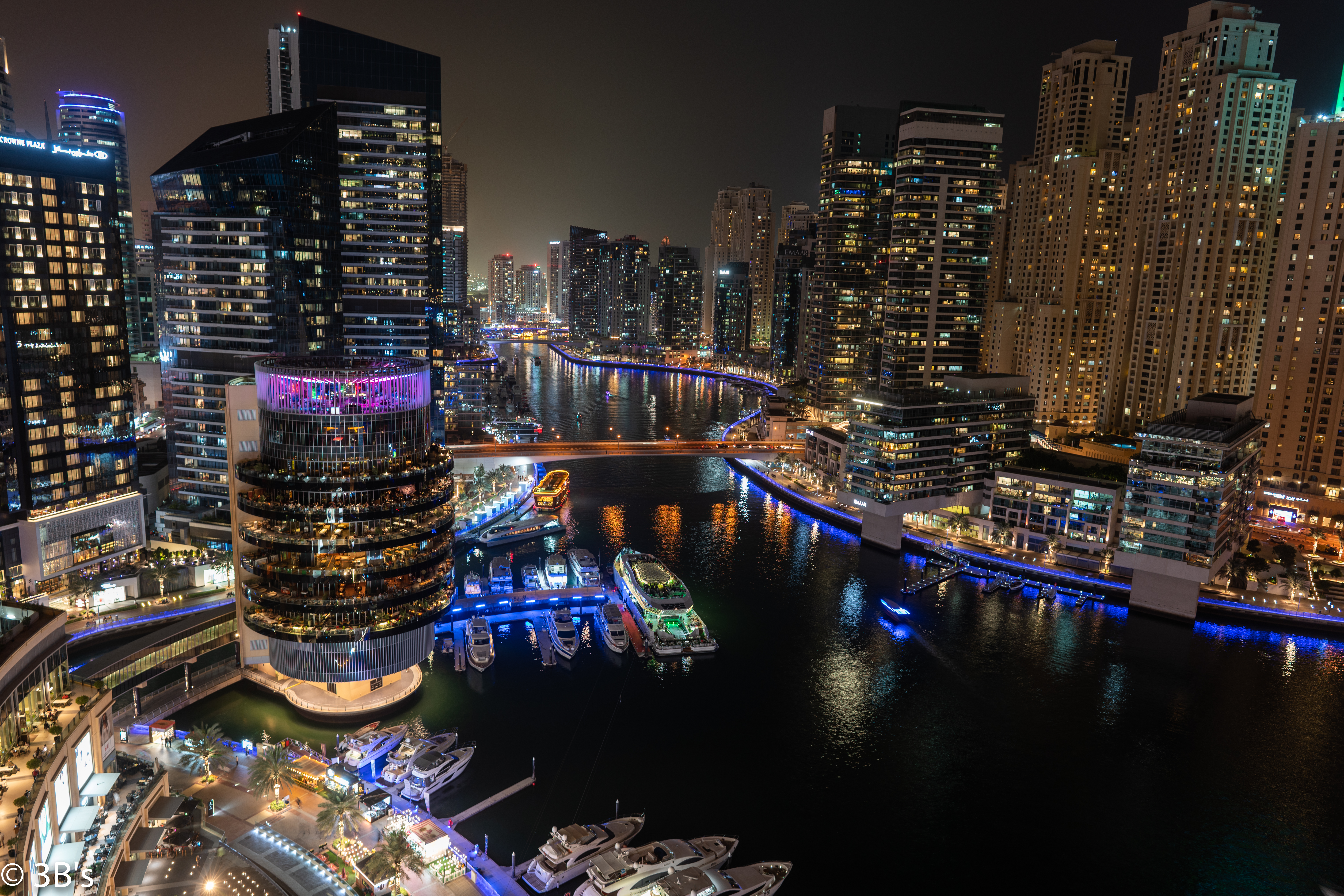 Dubai Marina Nightscape View - city wallpaper for OpersCraft