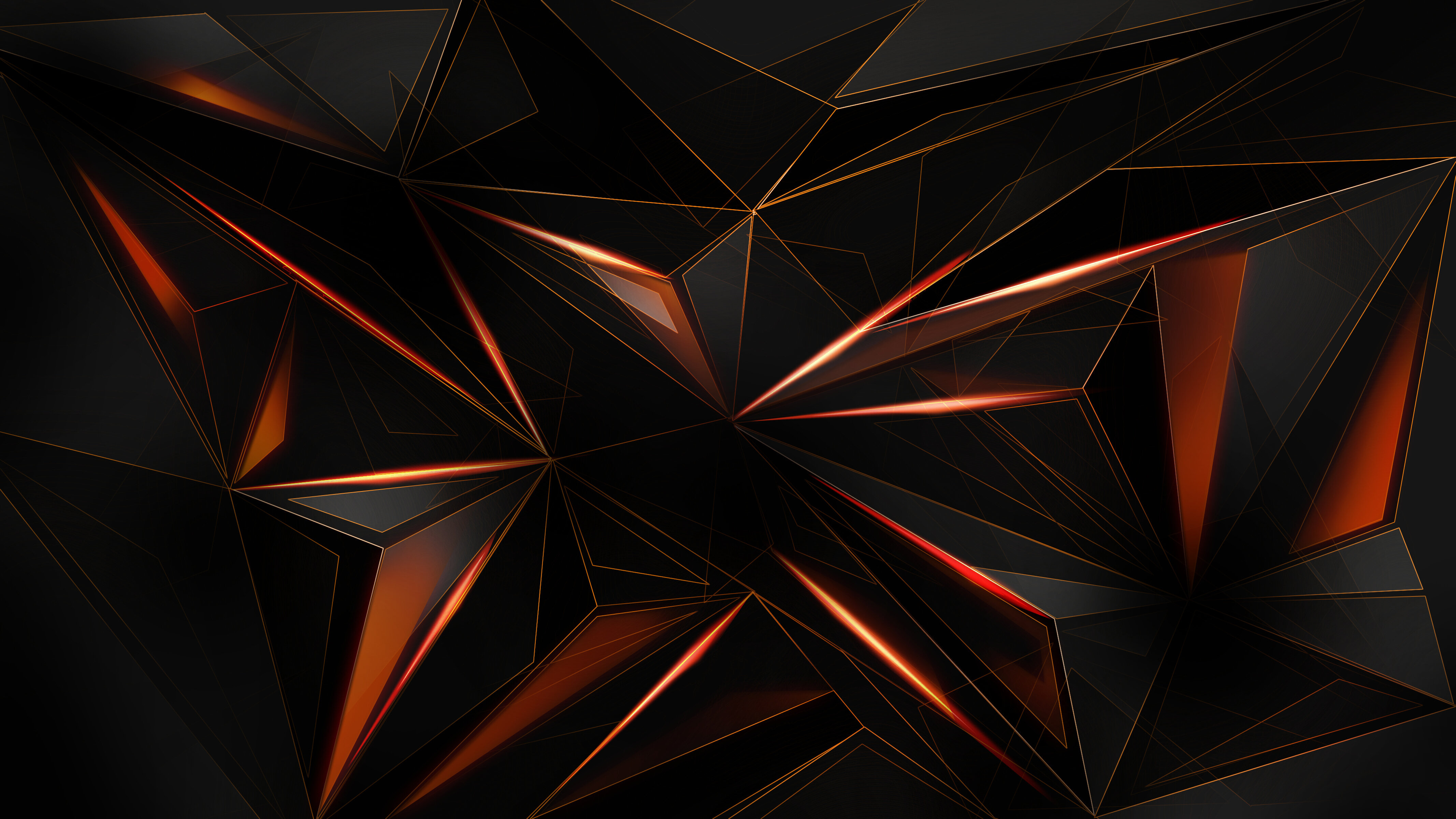 Geometric Ember Glow - abstract wallpaper for OpersCraft