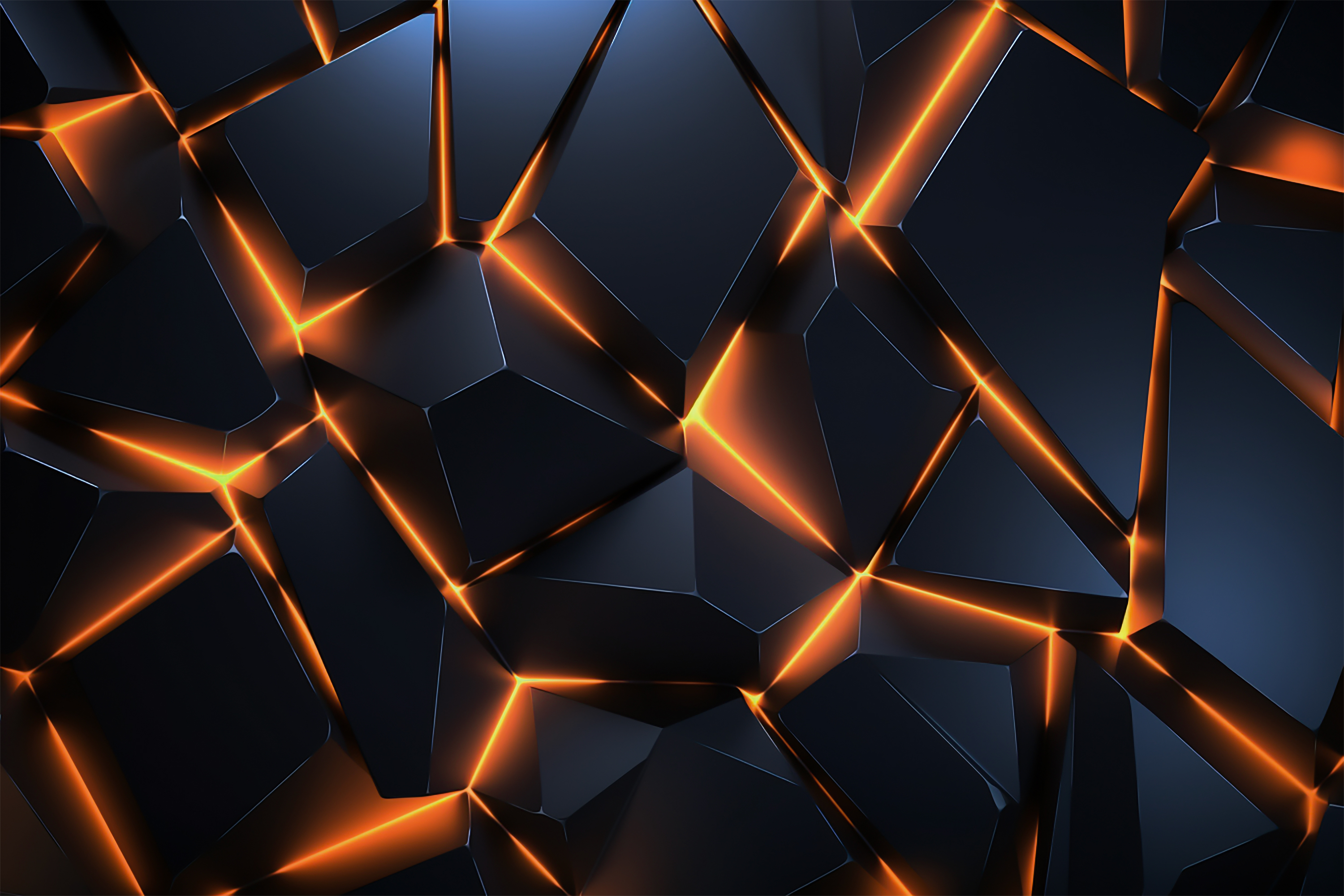 Glowing Abstract Dark Blocks - abstract wallpaper for OpersCraft