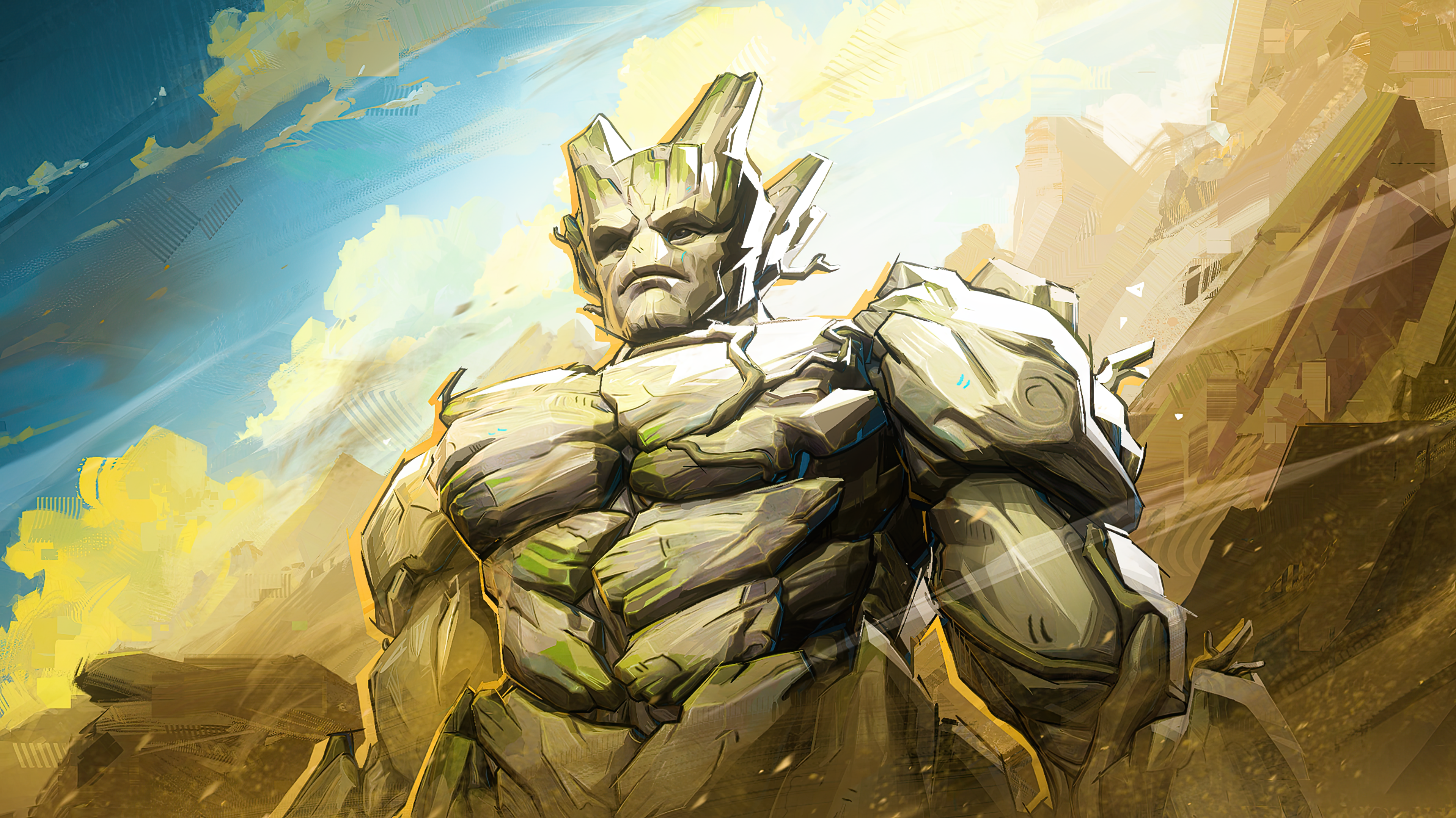 Groot Digital Artwork - random wallpaper for OpersCraft