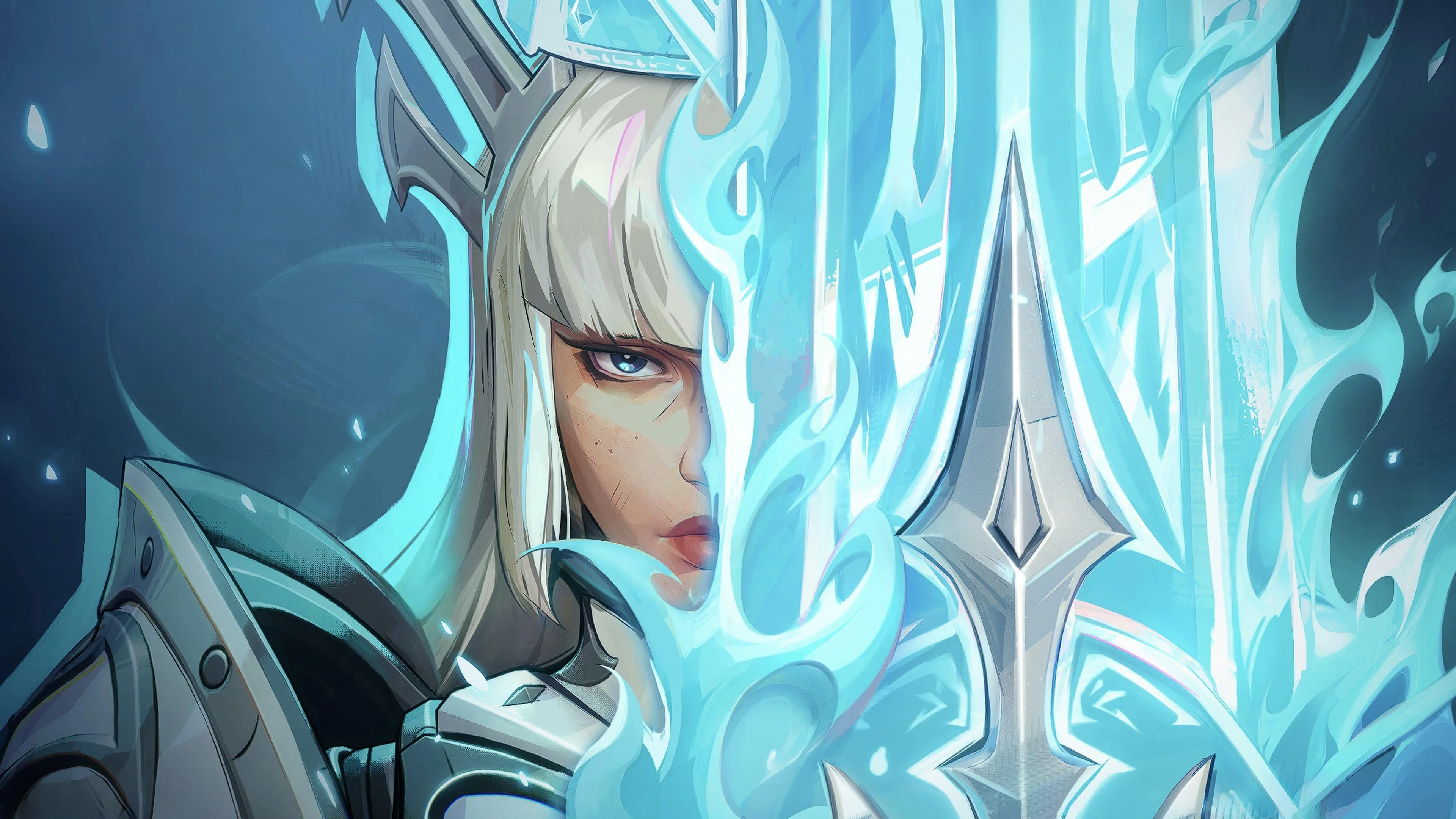 Ice Queen Warrior - art wallpaper for OpersCraft